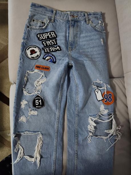 Dámske rifle 34, bershka,34