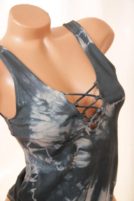 Bavlnený batikový body top, h&m, m, h&m,m