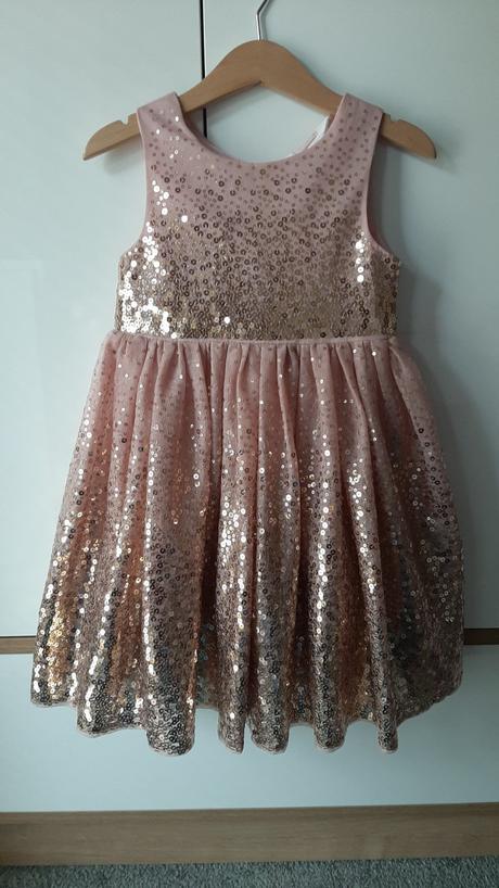 Nádherné trblietavé šaty, h&m,92
