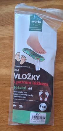 Ortopedické pätné vložky pre deti, 31 / 32
