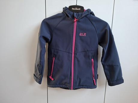 Prechodná bunda jack wolfskin 128cm, jack wolfskin,128