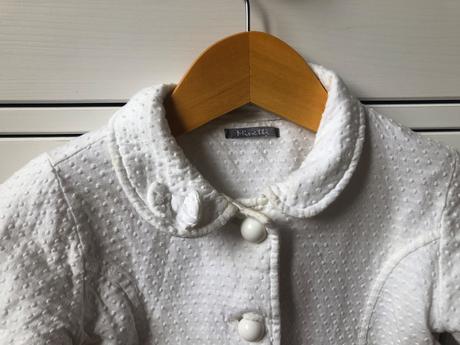 Biely bavlnený kabát 80, 80