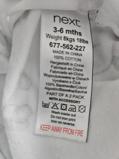 Pyžamká 2pack, next,62