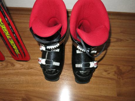 Lyze (volkl) 1300mm + lyziarky (nordica) v. 39, volkl,130-139 cm