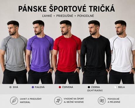 Funkčne elasticke tričká, s