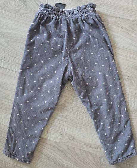 Menčestrové nohavice, h&m,98