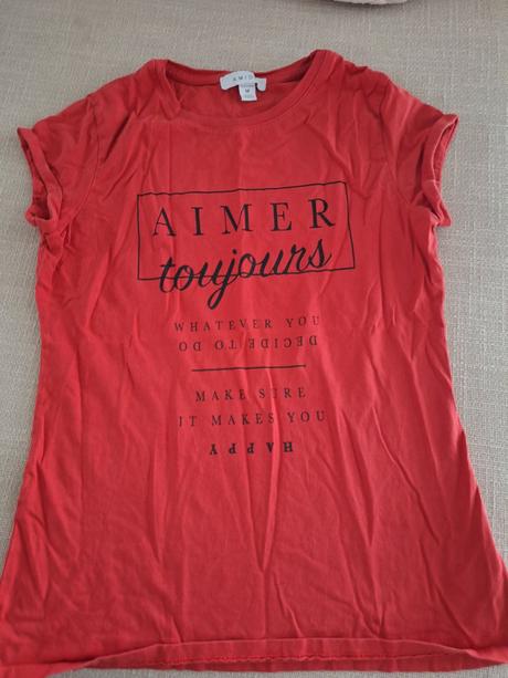 Červené tričko amisu, amisu,m