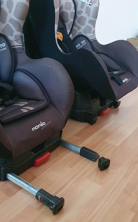 Autosedačky isofix pre dvojičky aj samostatne 1 ks, nania