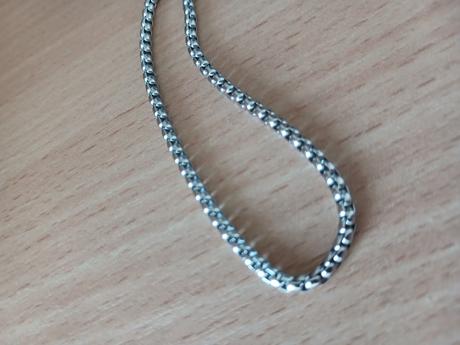 Nový náramok lesklá oceľ - dĺžka 19 cm,