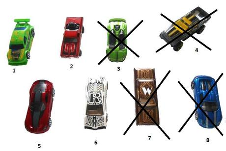 Autíčka hotwheels 1,