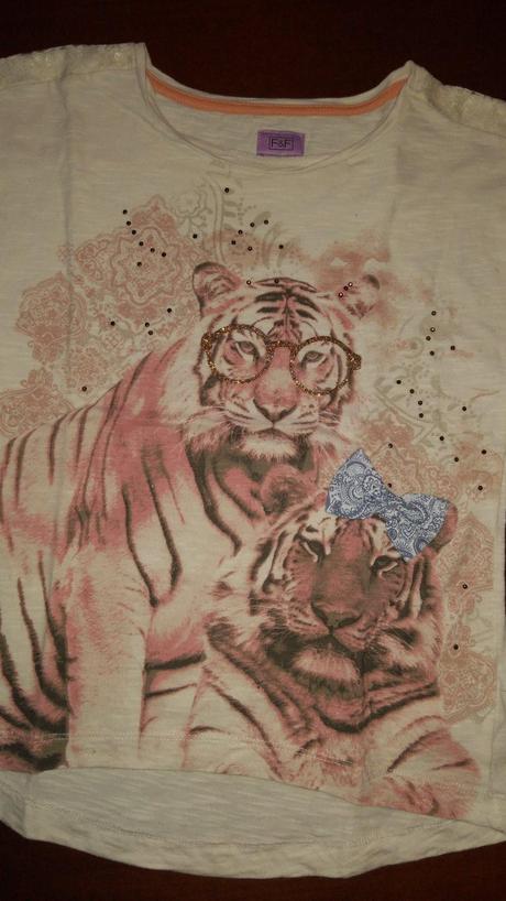 Krásne tričko f&f veľ.7/8 rokov, f&f,128