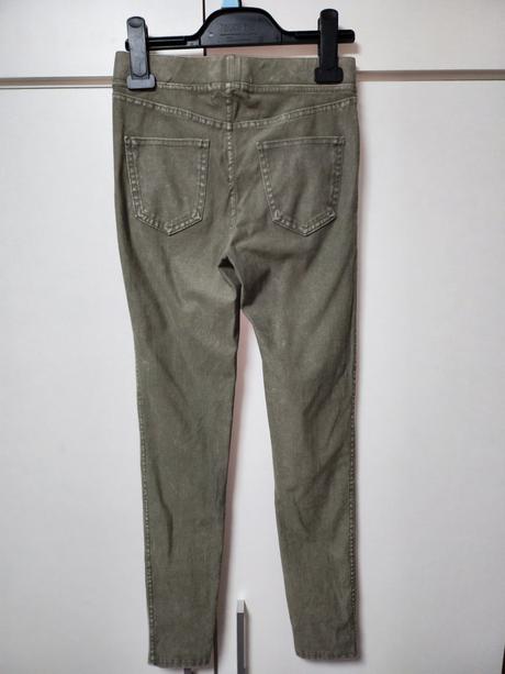 Zelené skinny veľ. 11-12 rokov, h&m,152