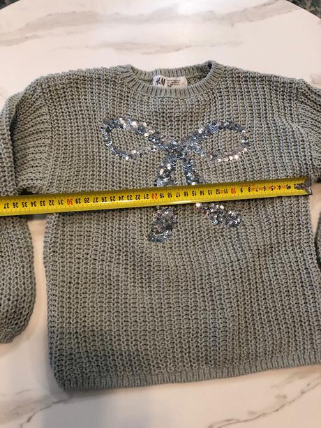 Pulover s mašlou, h&m,110