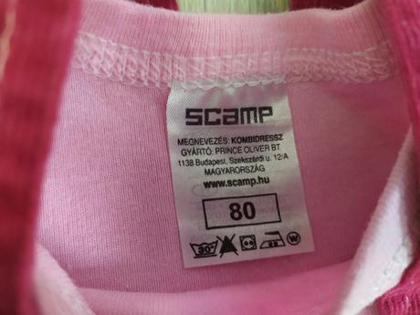 Nohavice+body, scamp,80