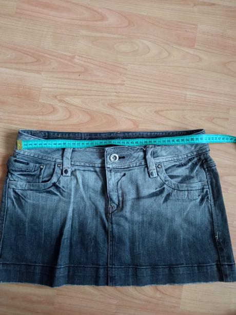 Rifľová mini sukňa, m