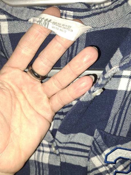 Košeľa predĺžená 152/158, h&m,152