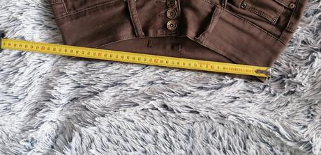 Dámske hnedé nohavice l, 28