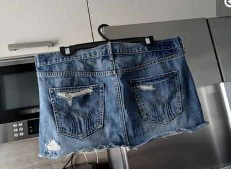 Hollister bedrová mini sukňa  veľ.l-29, hollister,l