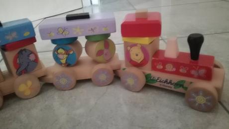 Drevený vláčik - skladačka, 