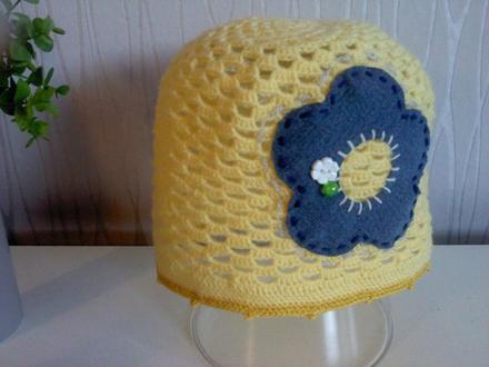 Háčkovaná čiapočka na obvod hlavičky 50-51cm, 116