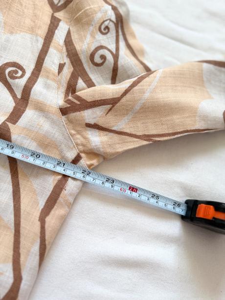 Vintage ľanová bunda caroline rohmer secesný štý, l