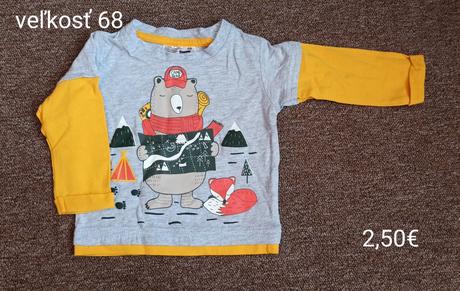 Tričko s dlhým rukávom, ergee,68