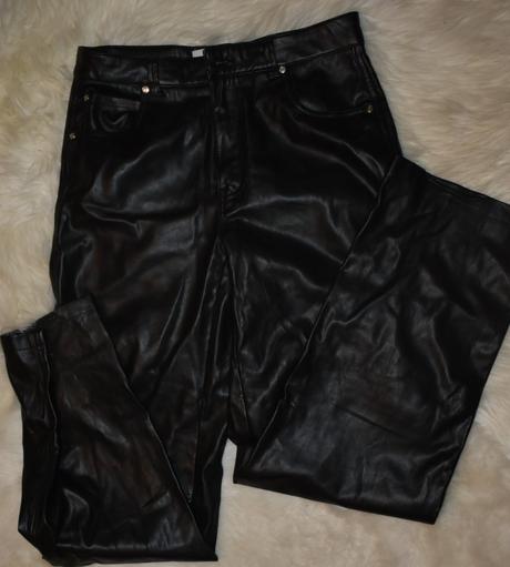 Kožené nohavice, bershka,m
