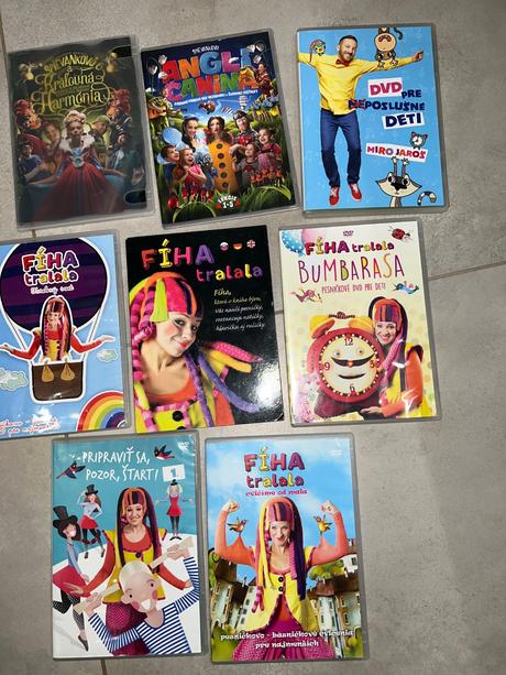 8 dvd fíha tralala,miro jaroš,spievankovo, 