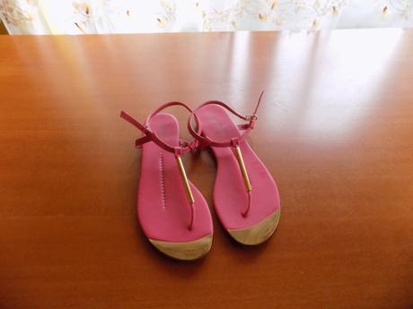 Dámske červenoružové sandale č.40, 40