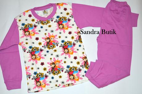 Detské bavlnené pyžamko srdiečko, 80 - 158