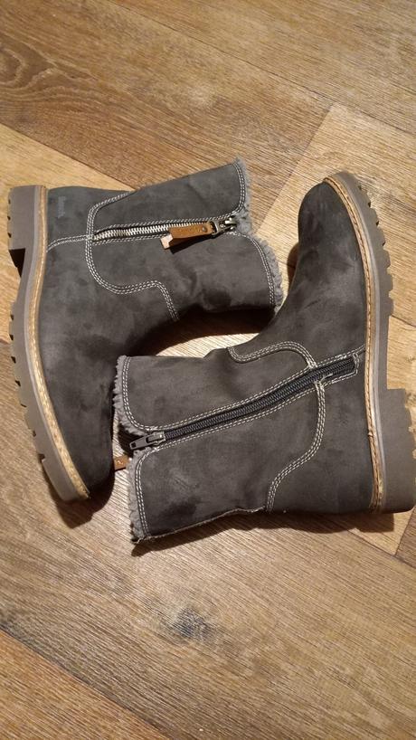 Šedé zimné čižmy bench vel.41 s kožušinou, deichmann,41