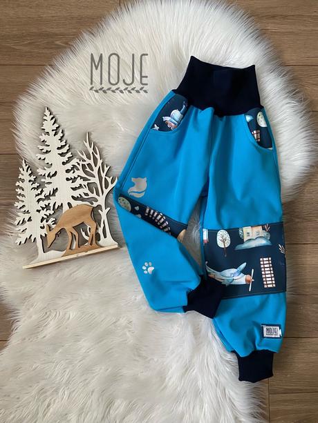 Reflexne softshellove nohavice na zimu/jar/jesen, 86 - 128