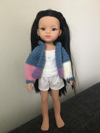 Svetrík pre bábiku 32cm, 