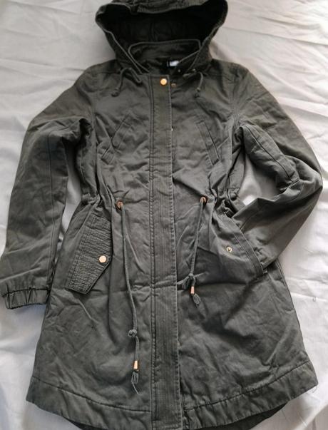 H&m divided predĺžená bunda, h&m,xs