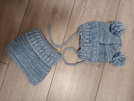 Zimny set modry a hnedy novy pre babatko, ajs,42