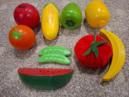 Drevene potraviny do kuchynky, 