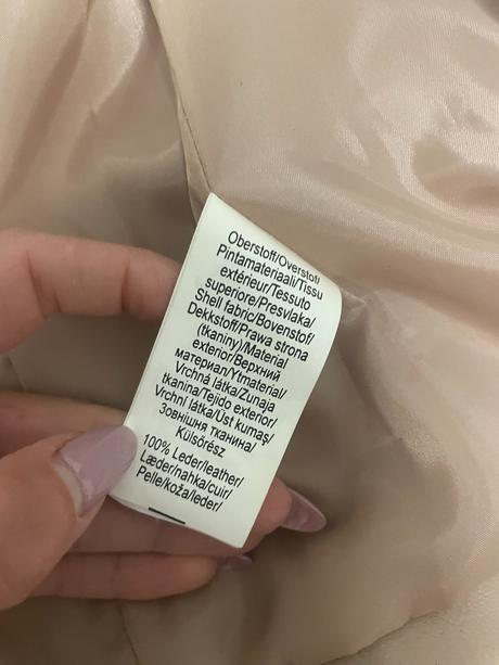 Kožená bunda vel. xs/34 -nová, xs