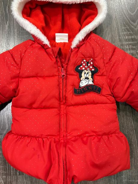 Diesney dievcenska zimna minney vetrovka, disney,80