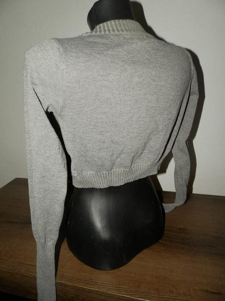 Sivé bolerko/svetrík, 38