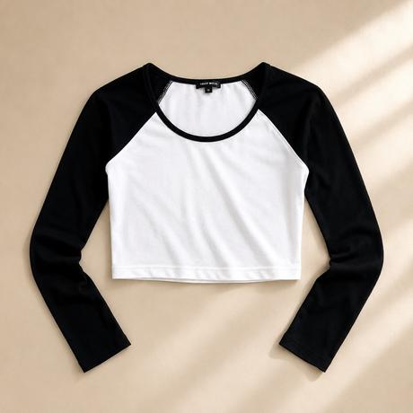 Tričko crop top s dlhým rukavom vel l, tally weijl,l