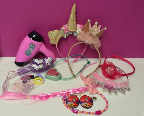 Fén, sponky, čelenky pre dievčatko, 