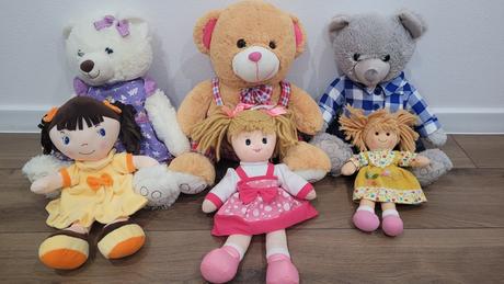 Plyšové hračky, babiky,mickey, zvieratká, 