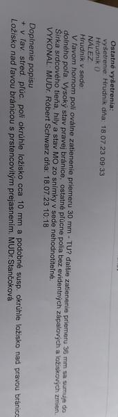 Viete mi poradiť ohľadom RTG pľúc?