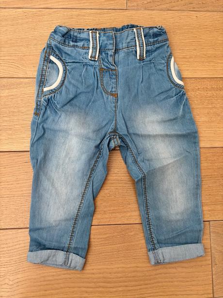 Bavlnené tenke nohavice next sregulovateľným pasom, next,80