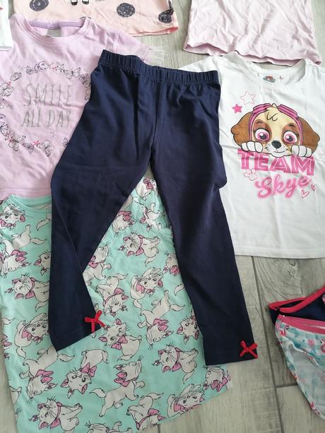 Tričká na leto - 104, leginky s mašličkou - 104, 104