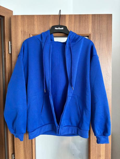Dámska modrá mikina na zips xs, xs