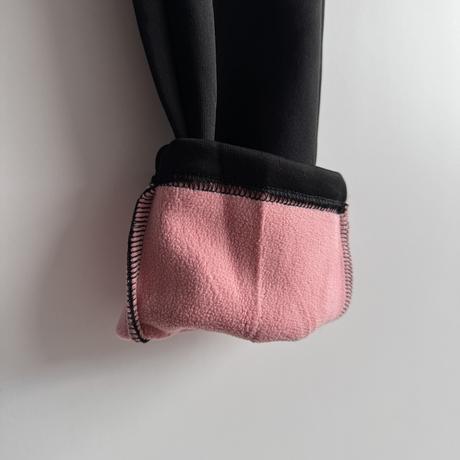 Dievčenské zateplené legíny bledoružová, 152 / 164 / 170