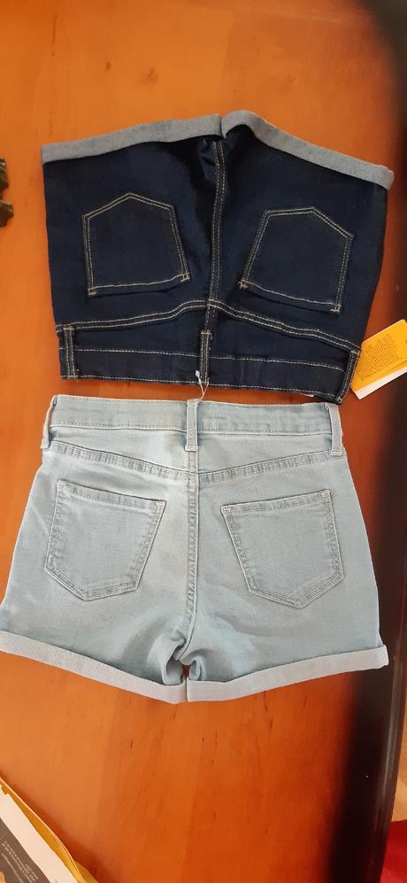 Nove h&m dzinove sortky 110/116, h&m,110 / 116