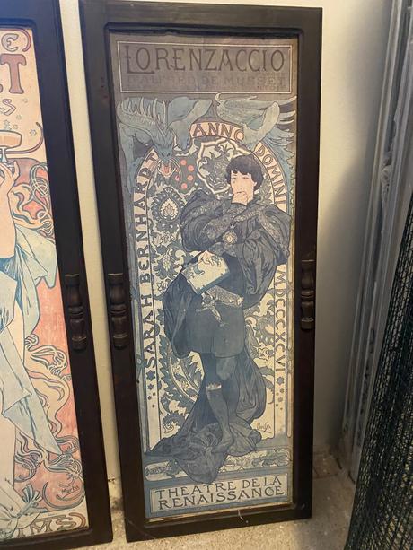 Alfonz mucha 4 staré krásne väčšie secesné obrazy, 