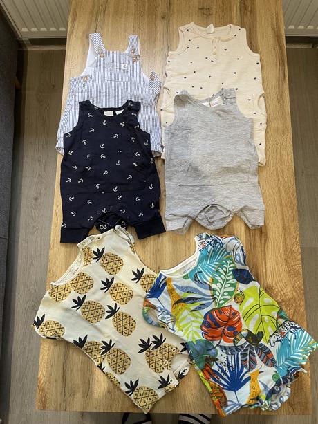 Letné overaly a trakáče 56/62, h&m,62